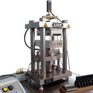Shown here, the Model 1620H Compressibility Test Machine provides a complete workstation to evaluate the compressibility of friction materials at ambient and elevated temperatures up to 600 °C.