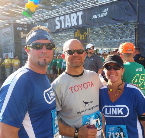 Running for a cause, LINK employees run with thousands at the 12th Annual Pat’s Run.