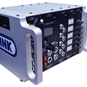 A side view of the V-Max 4000 Modular Data Acquisition System is shown here.