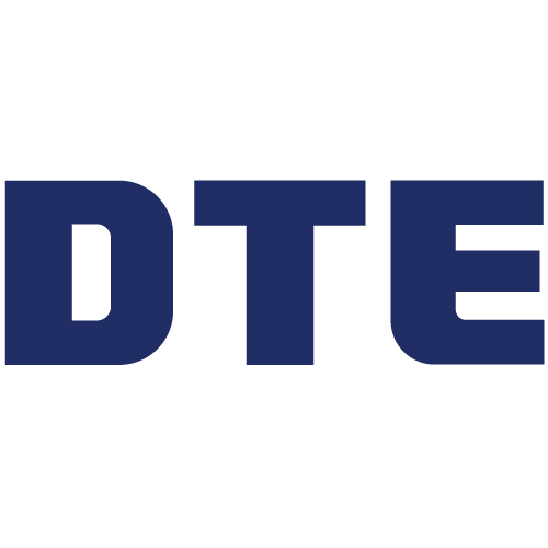 This is a DTE Energy logo to represent LINK's enrollment in its DTE Energy's MIGreenPower renewable energy program.